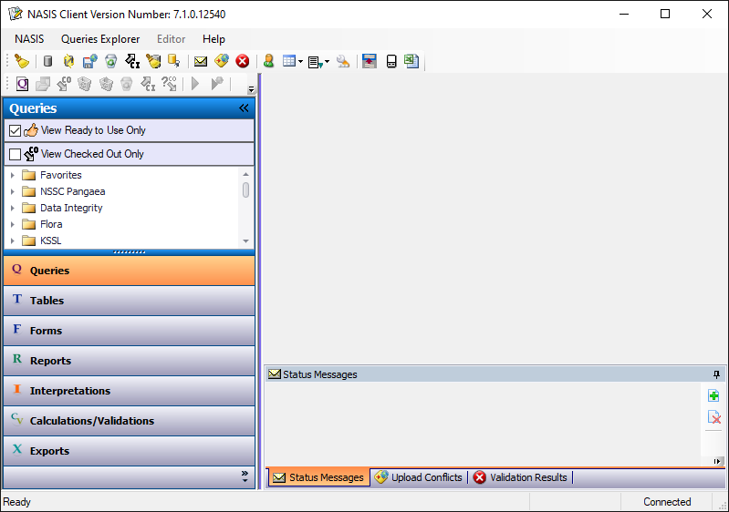 NASIS Client editor window